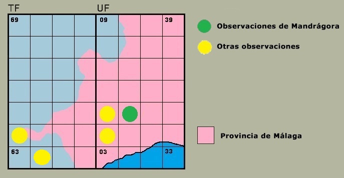 Distribución de Calopteryx virgo en la Serranía